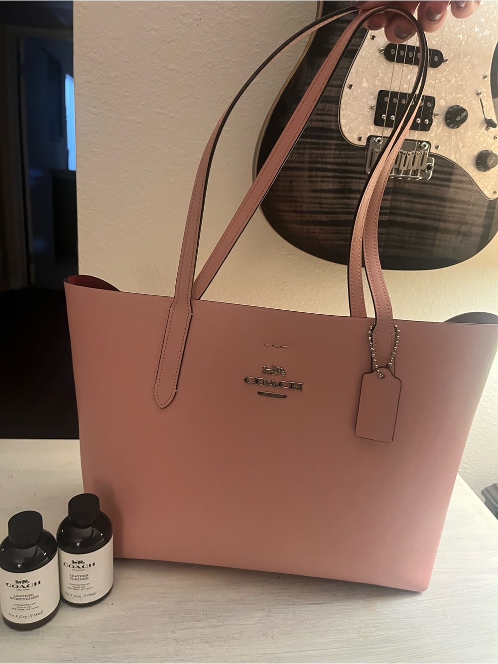 Coach Blush Pink Leather Tote Bag